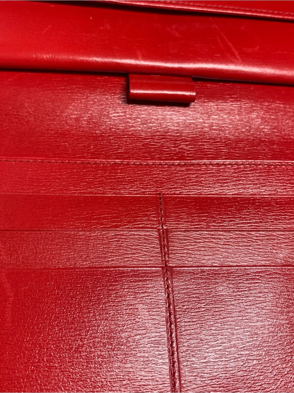 Louis Vuitton Red Textured Epi Leather Long Wallet - Picture 8 of 17